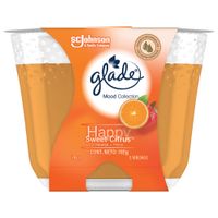 Vela Aromática GLASE de 3 mechas Happy Citrus Frasco 192g