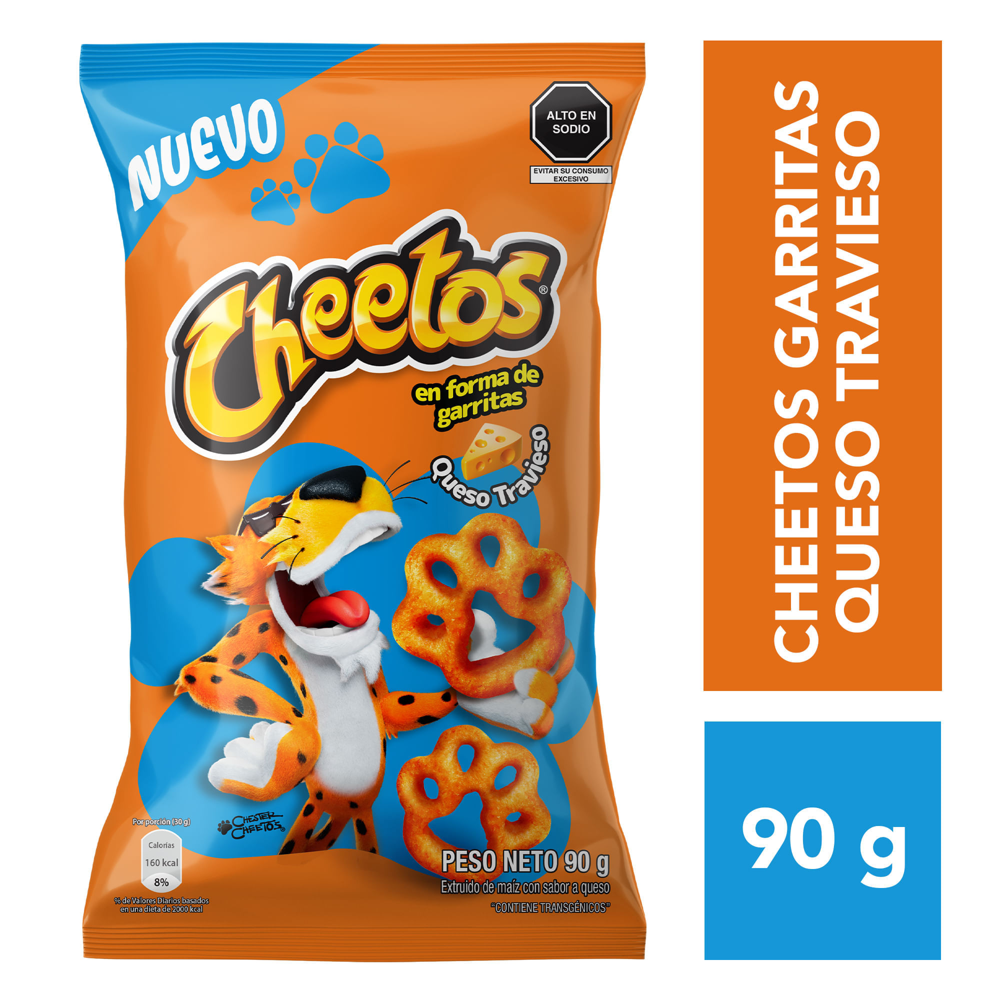 Piqueos CHEETOS Queso Travieso Bolsa 90g