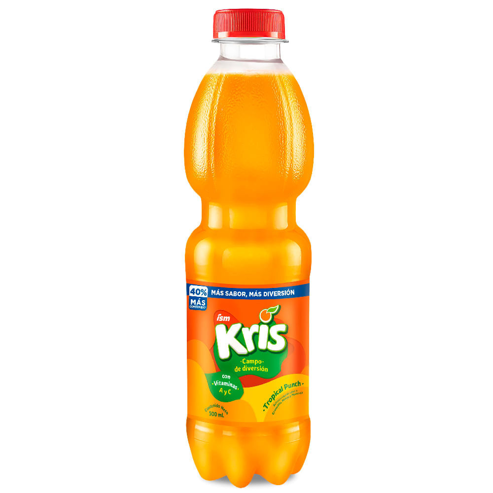 KRIS TROPICAL PUNCH BT 500 ML Bebida KRIS Tropical Punch Botella 500ml