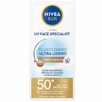 Protector Solar Facial NIVEA Sun Fluido Diario Tono Medio Frasco 40ml