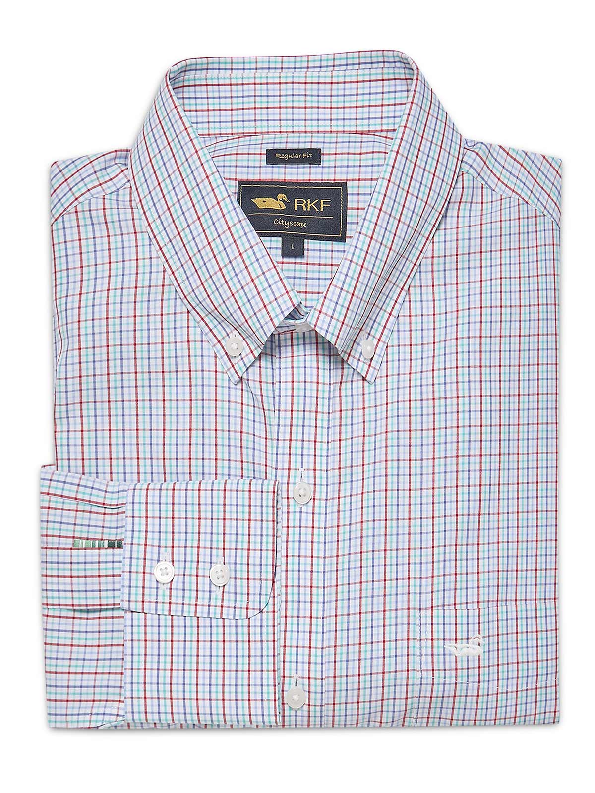 Camisa Manga Larga Algodón Para Hombre Wf Pb Blanco Rockford