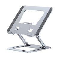 Soporte Plegable Para Laptop Regulable HX-ZJ51 Gris
