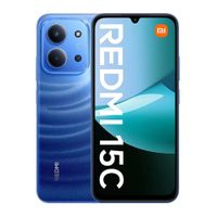 Celular Xiaomi Redmi 15C 256GB, 4GB RAM, cámara principal 50MP + frontal 8MP, 6.9"", batería de larga duración, azul