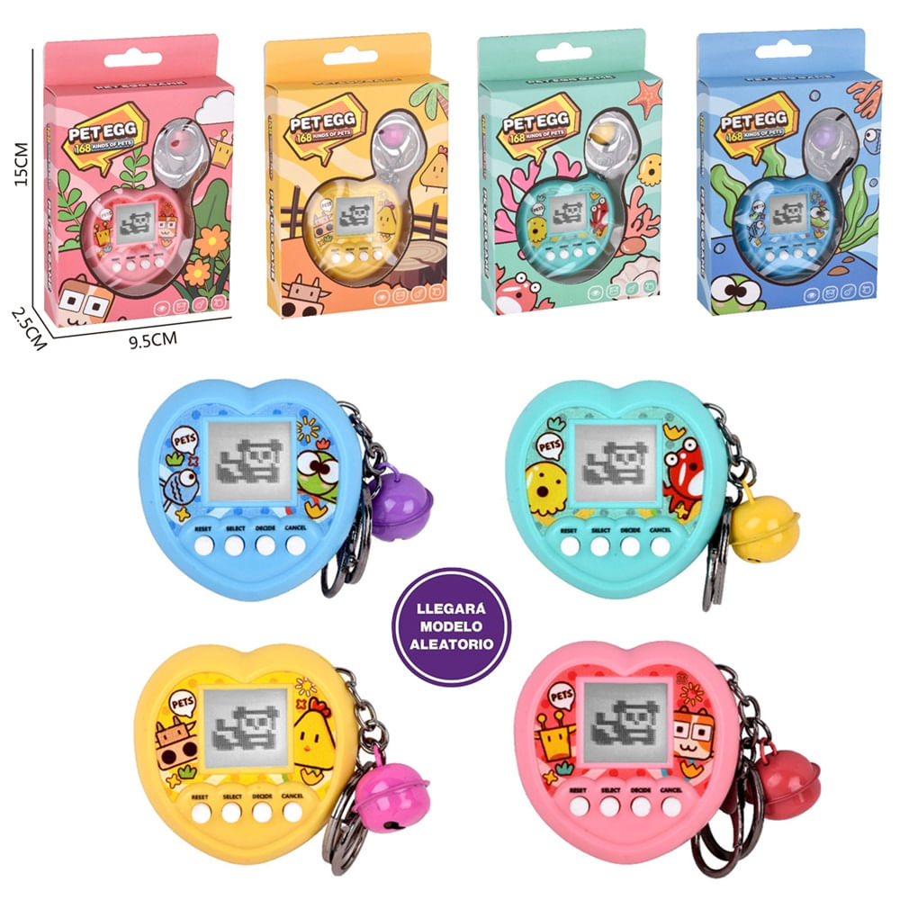 MINI MASCOTA VIRTUAL TAMAGOTCHI CORAZON - RETRO PET EGG GAME