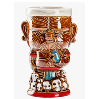 Taza Tiki  Hawaiano Marrón