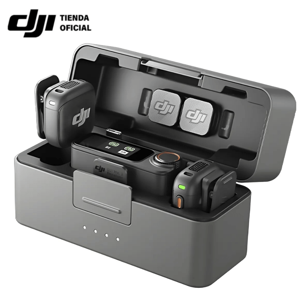 Micrófono Dji Mic 3 (2 Tx + 1 Rx) - Negro