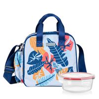LONCHERA PYREX EJECUTIVA FLOWERS CON REFLACTARIO RED 400ML