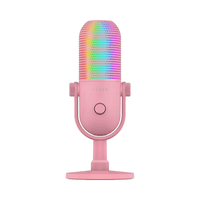RAZER SEIREN V3 CHROMA QUARTZ - MICRÓFONO USB RGB CON PULSACIÓN PARA SILENCIAR