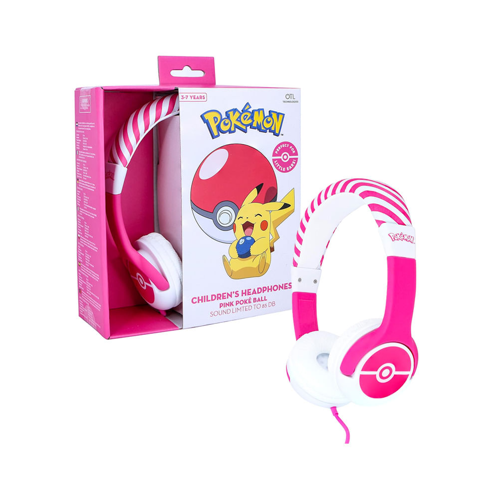Pokemon Auriculares Pink Pokeball Licenciado