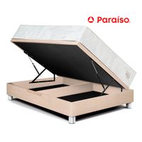 Cama Boxet PARAISO Pocket Max 1.5 Plazas Champagne