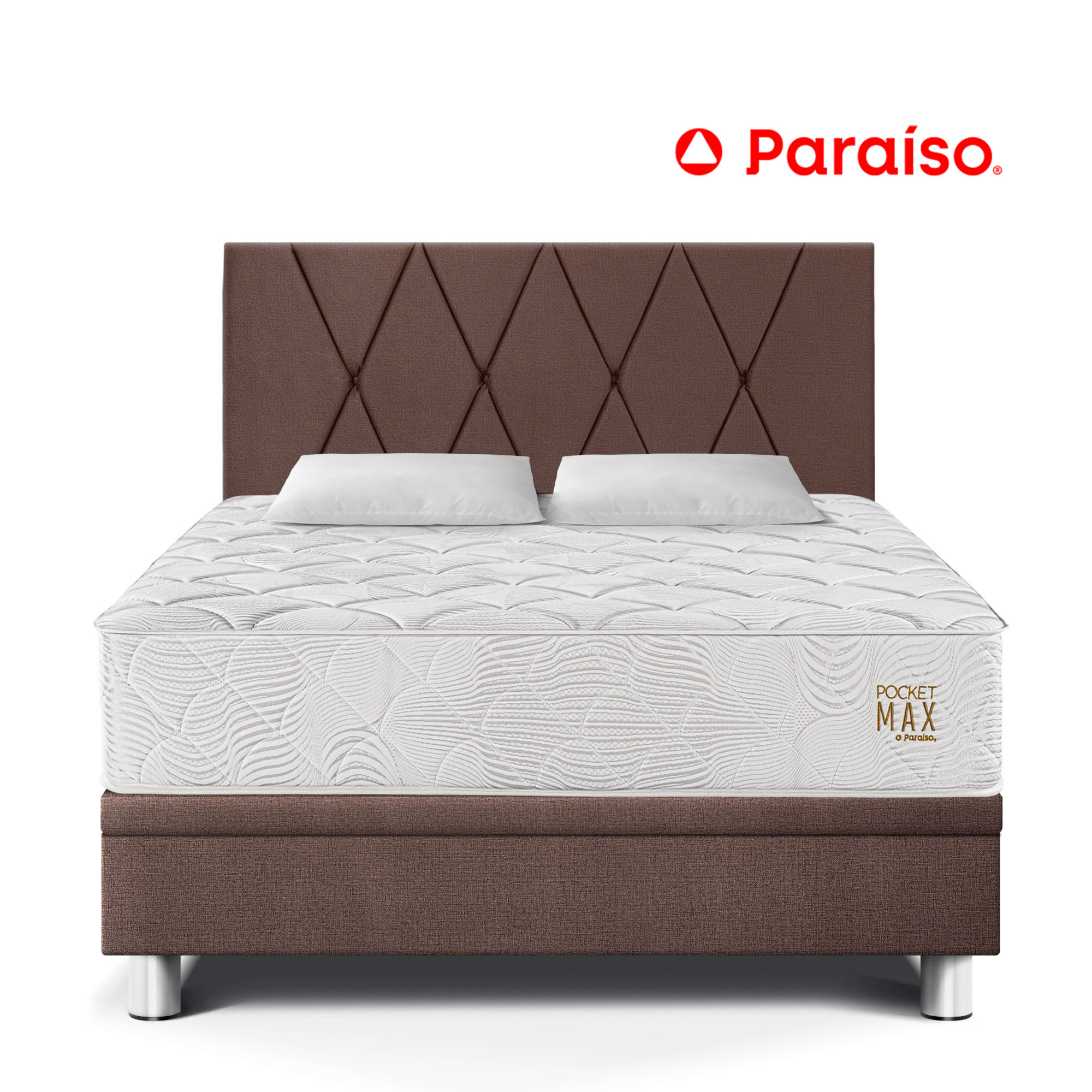 Dormitorio Boxet PARAISO Pocket Max Queen Choco