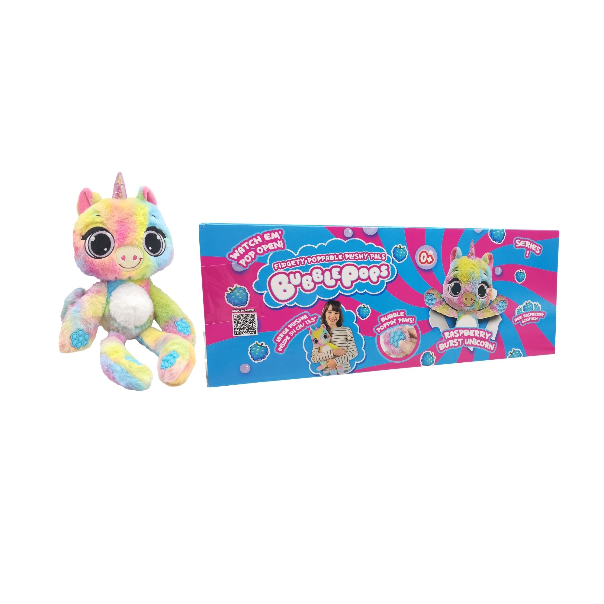Peluche BUBBLE POPS sabor Raspberry burst Unicorn