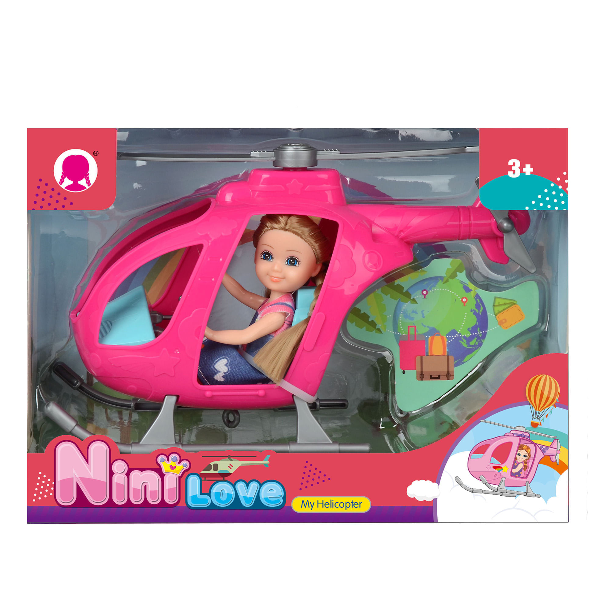 Muñeca con Helicoptero NINI LOVE 55861