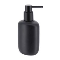 Dispensador de jabón Poliresina 240ml Oval Negro