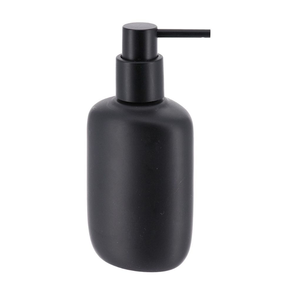 Dispensador de jabón Poliresina 240ml Oval Negro