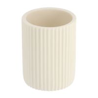 Vaso para baño Estriado Poliresina Blanco