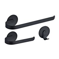 Set de Accesorios de Baño Orange 3 Piezas Solution Negro Mate