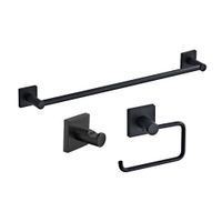 Set de Accesorios de Baño Orange 3 Piezas Nova Negro Mate