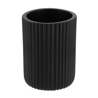 Vaso para baño Estriado Poliresina Negro