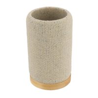 Vaso para baño Poliresina con Bambú Natural