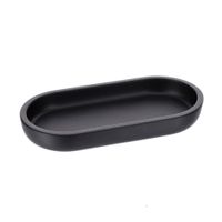 Bandeja para baño Poliresina Oval Negro