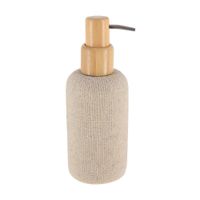 Dispensador de jabón Poliresina con Bambú Natural