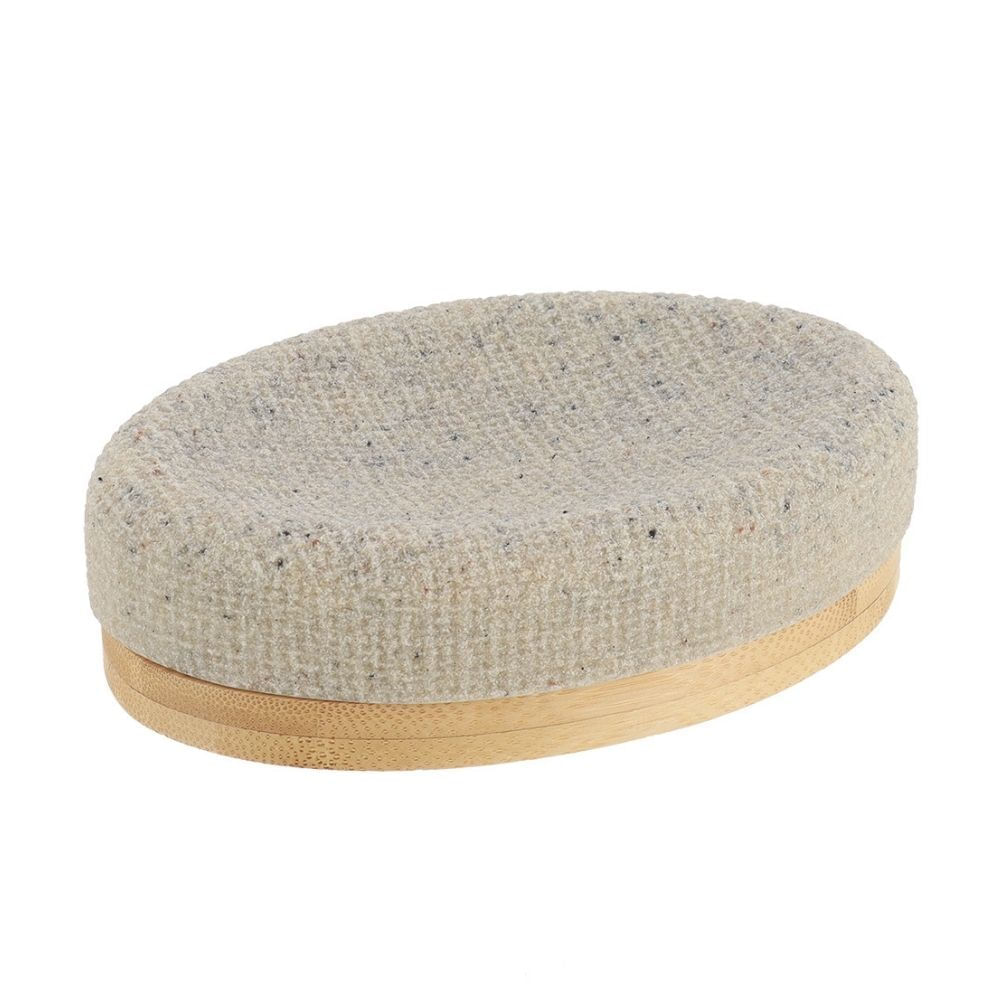 Jabonera Poliresina con Bambú Natural