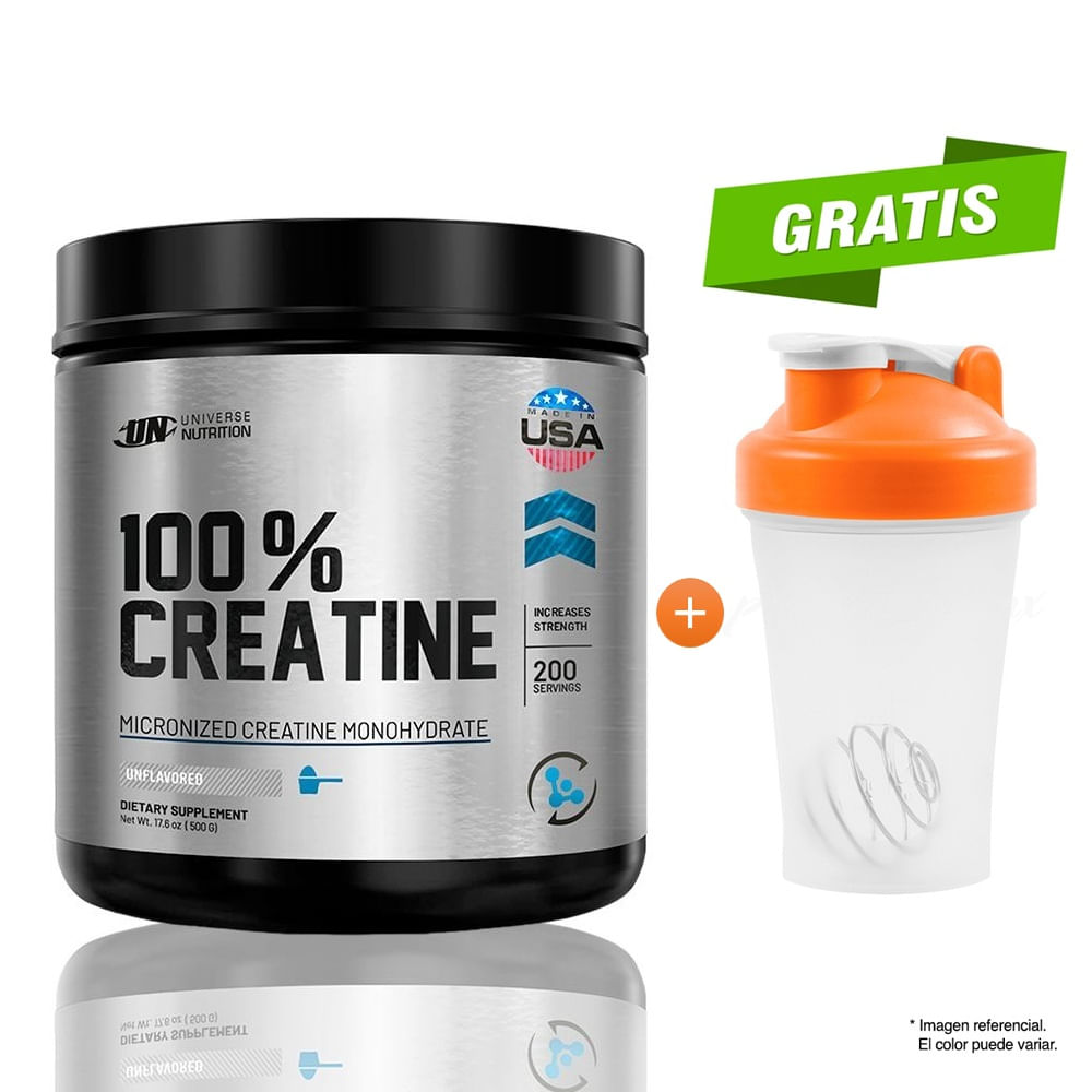 CREATINA MONOHIDRATADA 500 G. UNIVERSE NUTRITION