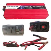 Inversor de Corriente Para Auto De 12v a 220v 2 USB 3000w cargador