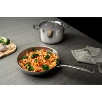 Sartén Tramontina Grano de acero inoxidable y mango 30 cm 3,4 L