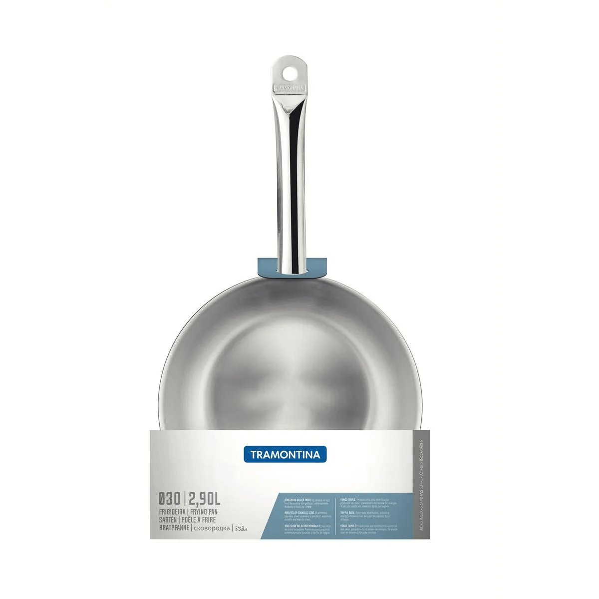 Sartén Tramontina Professional de acero inoxidable 30 cm 2,9 L