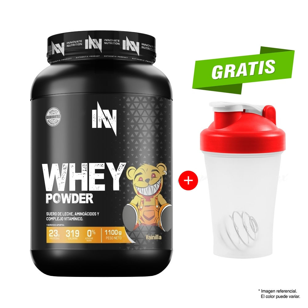 Proteína Whey Powder 1100gr Vainilla + Shaker