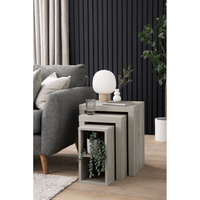 Set Mesa Lateral x3 Imakel color Ceniza TU MESITA