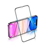 Lámina Vidrio Templado para iPhone 12 5.4"" marco Negro