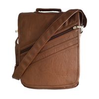 Morral de Negocios Camel Casual Hombre Portalaptop 13pulg (34×27×7) Cuero Liso