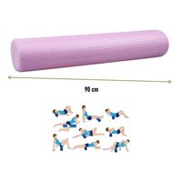 Rodillo Eva Foam Roller Masaje Estimulacion 90 X 15 Cm Purple