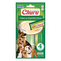 Snack Churu para Perros de Pollo Con Vegetales 4 Tubos x14gr
