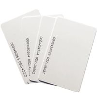 Tarjetas identificación 125 KHz PVC blanco marcadores personal