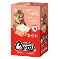 Snack para Gato Naturalistic Cremi Salmón y Camarón Pack 6und