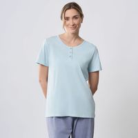 Polo Pijama Mujer Round Zafin Manga Corta Algodón