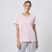 Polo Pijama Mujer Round Zafin Manga Corta Algodón