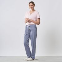 Pantalón Pijama Mujer Print Suelto Zafin Algodón