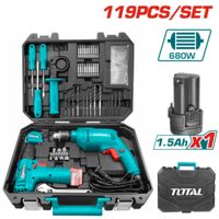 Kit de Herramientas con Taladro Percutor y Destornillador-THKTHP1192