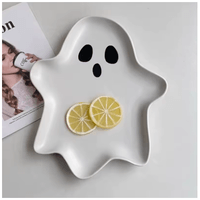 PLATO DE PORCELANA DECORATIVO PARA HALLOWEEN