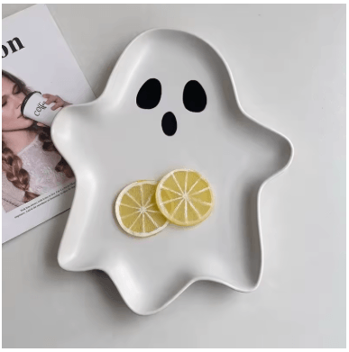 PLATO DE PORCELANA DECORATIVO PARA HALLOWEEN