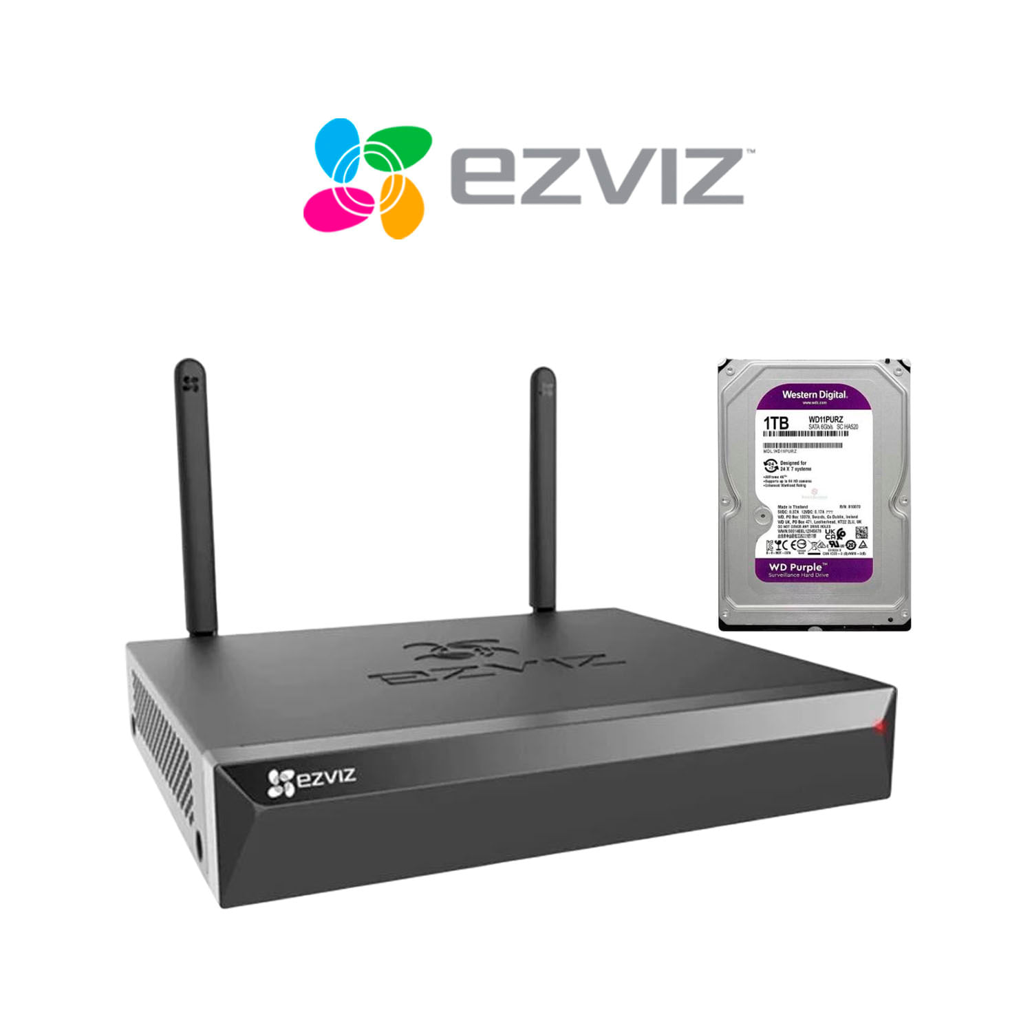 Ezviz NVR Wifi X5S 8 Canales Salida HDMI VGA Resolución Cámara 3K 1TB