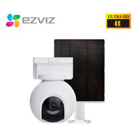 Ezviz Cámara CB8 PRO 4K 360 Audio Doble vía Sirena Batería Panel Solar