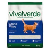Arena Higiénica para Gatos de Granos Finos Viva Verde 4kg