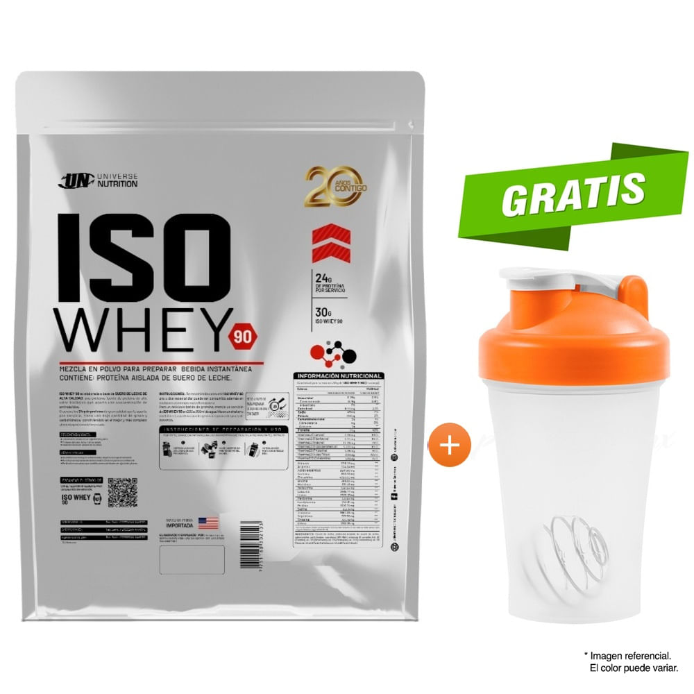 Proteína Universe Nutrition Iso Whey 90 5 Kg Chocolate + shaker