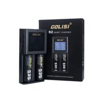 CARGADOR DE BATERÍAS X 2 GOLISI S2 18650 Y OTROS